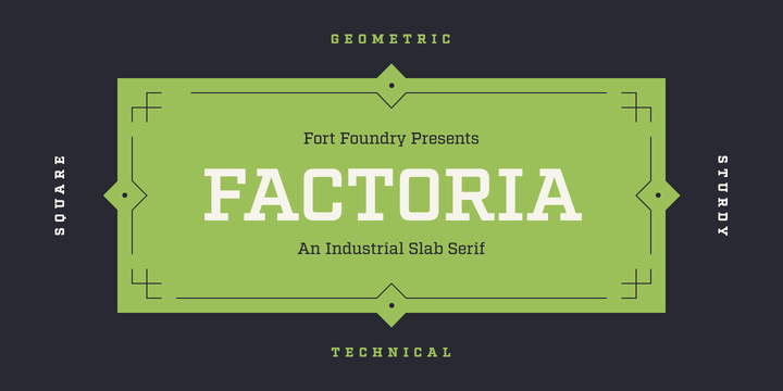 Example font Factoria #1
