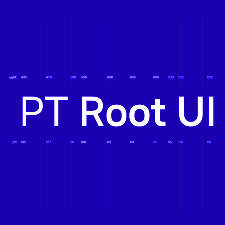 Example font PT Root UI #1