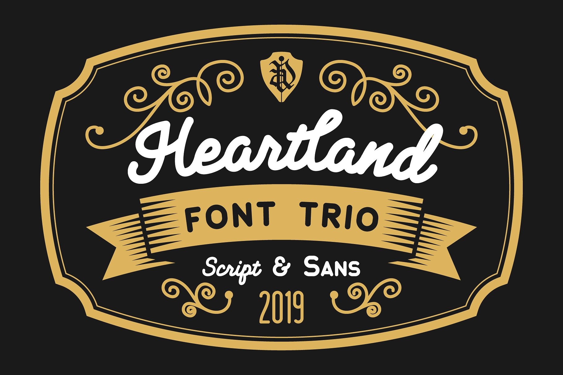 Example font Heartland Sans #1