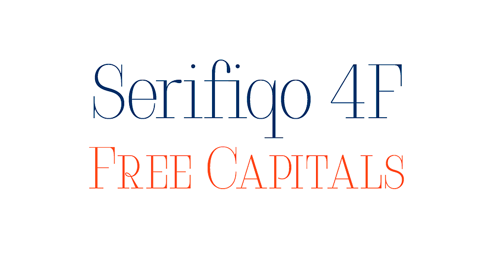 Example font Serifiqo 4F #1