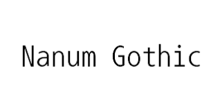 Nanum Gothic Coding Font