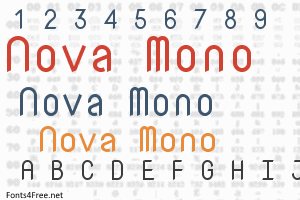 Example font Nova Mono #1