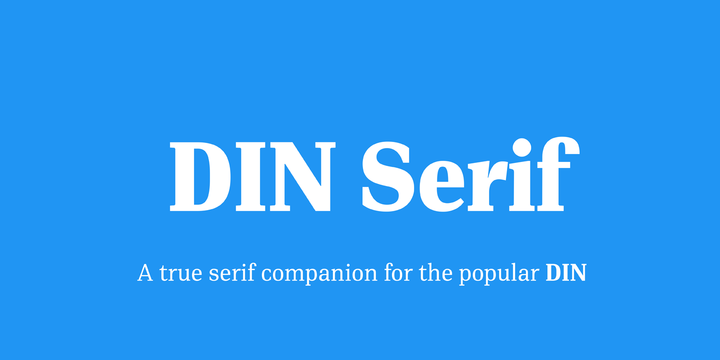 Example font PF DIN Serif #1