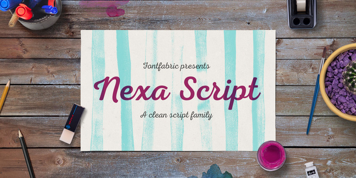 Example font Nexa Script #1