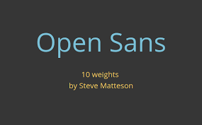 Example font Open Sans #1