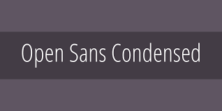 Open Sans Condensed Font