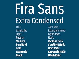 Fira Sans Extra Condensed Font