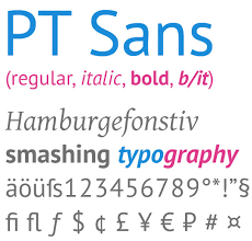 Example font PT Sans #1