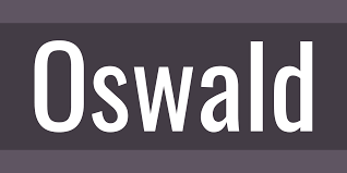Example font Oswald #1