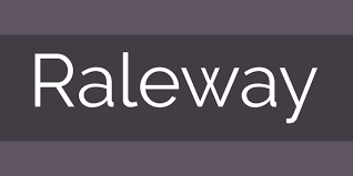 Example font Raleway #1