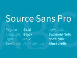 Example font Source Sans Pro #1