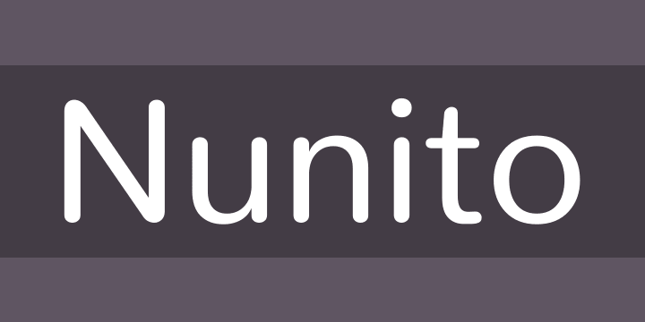 Example font Nunito #1