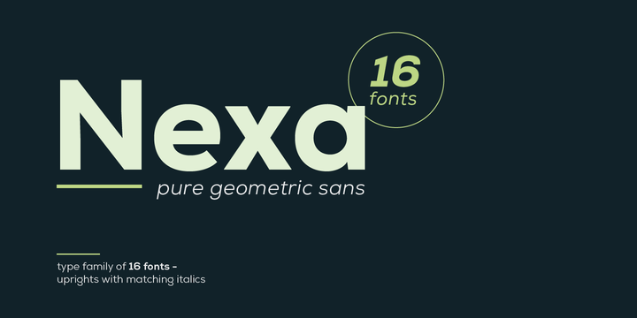 Example font Nexa #1