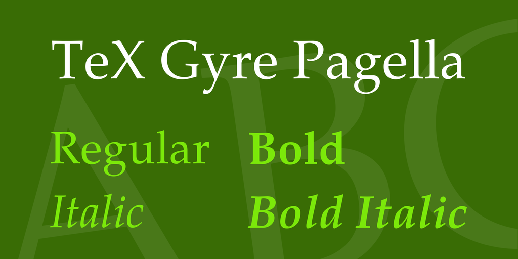 TeX Gyre Pagella Font