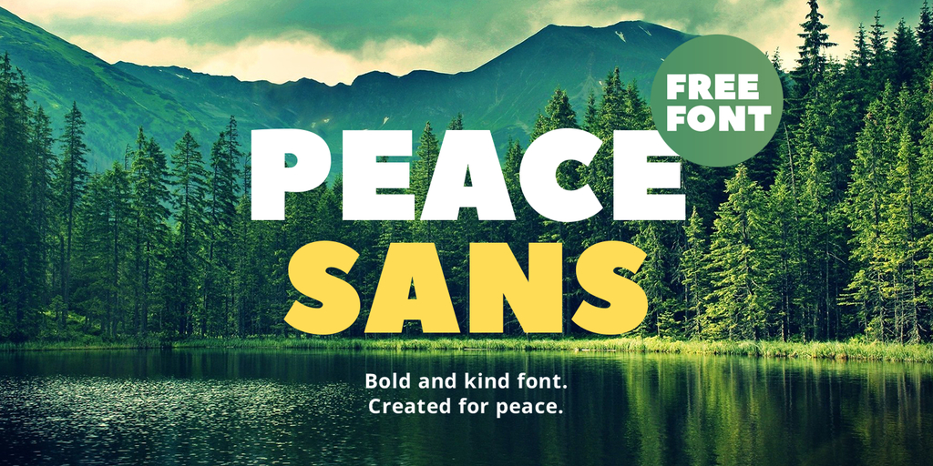 Example font Peace Sans #1