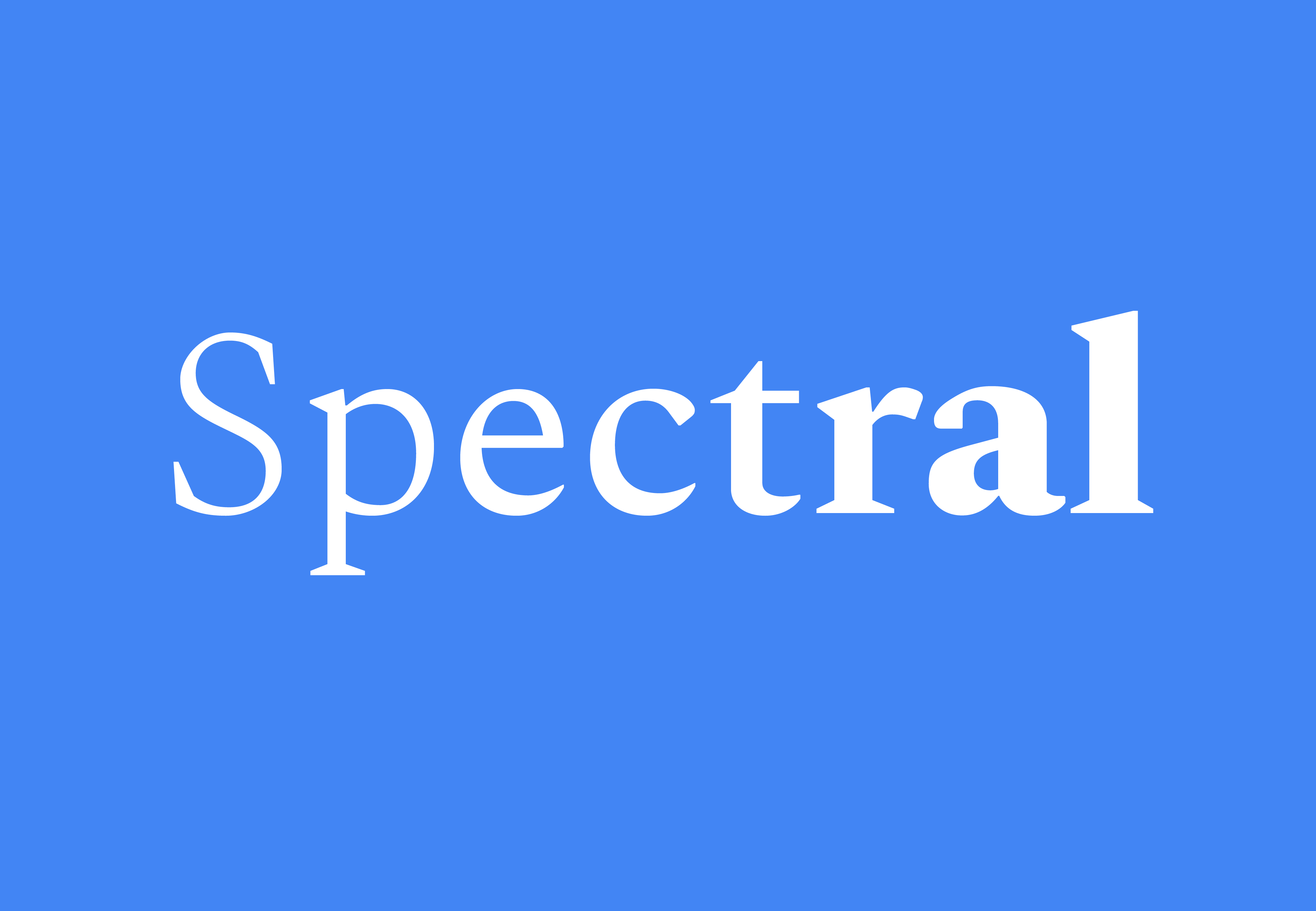 Example font Spectral #1