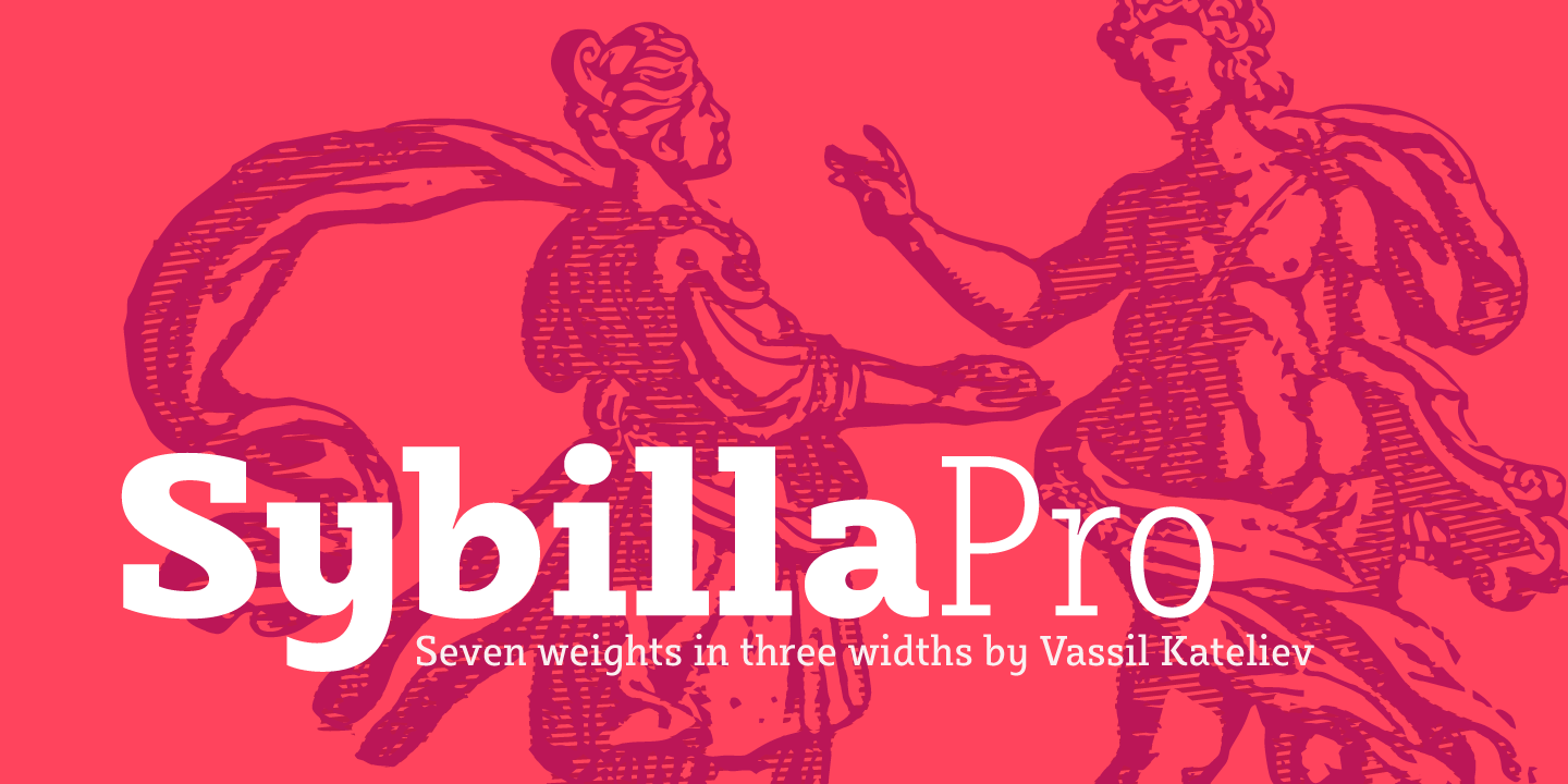 Example font Sybilla Pro #1