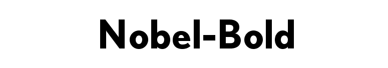Example font Nobel WGL #1