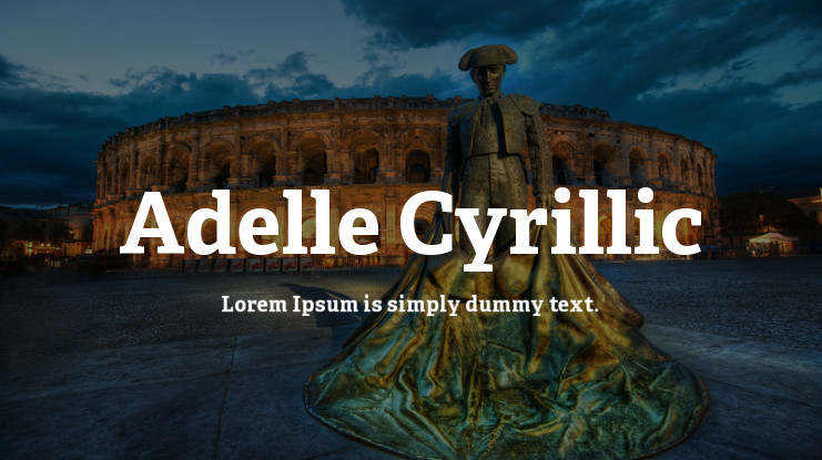 Adelle Cyrillic Font