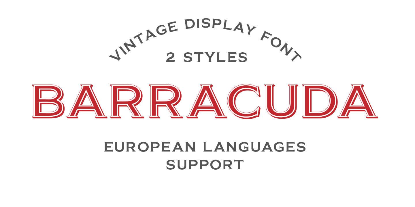 Example font Barracuda #1