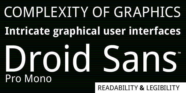 Example font Droid  Sans Mono #1