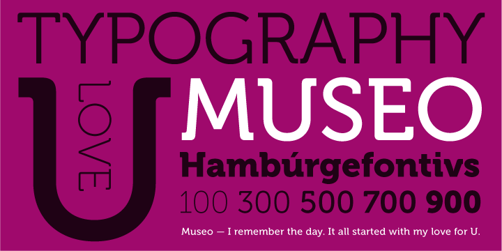 Example font Museo #1