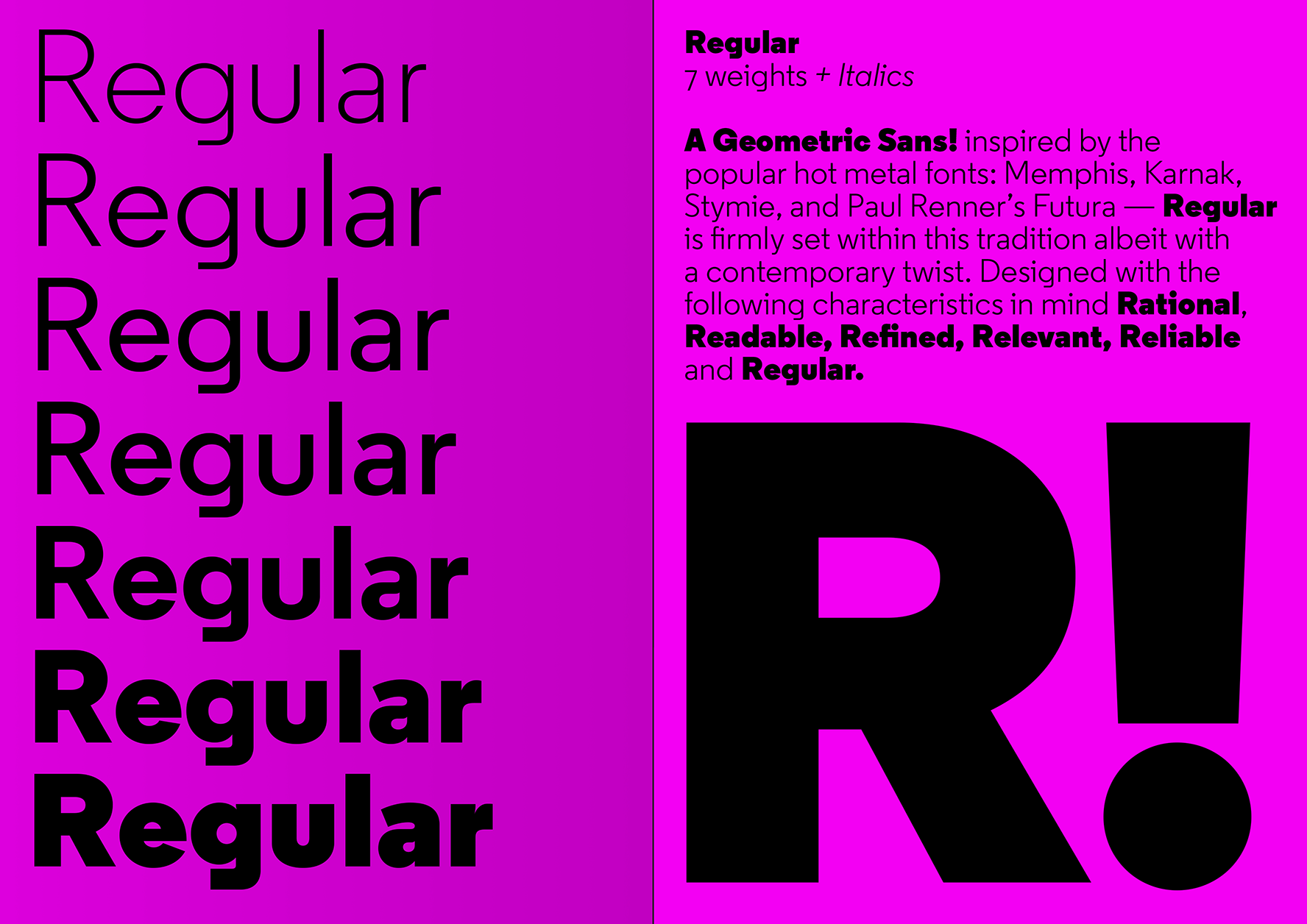 Example font Regular #1