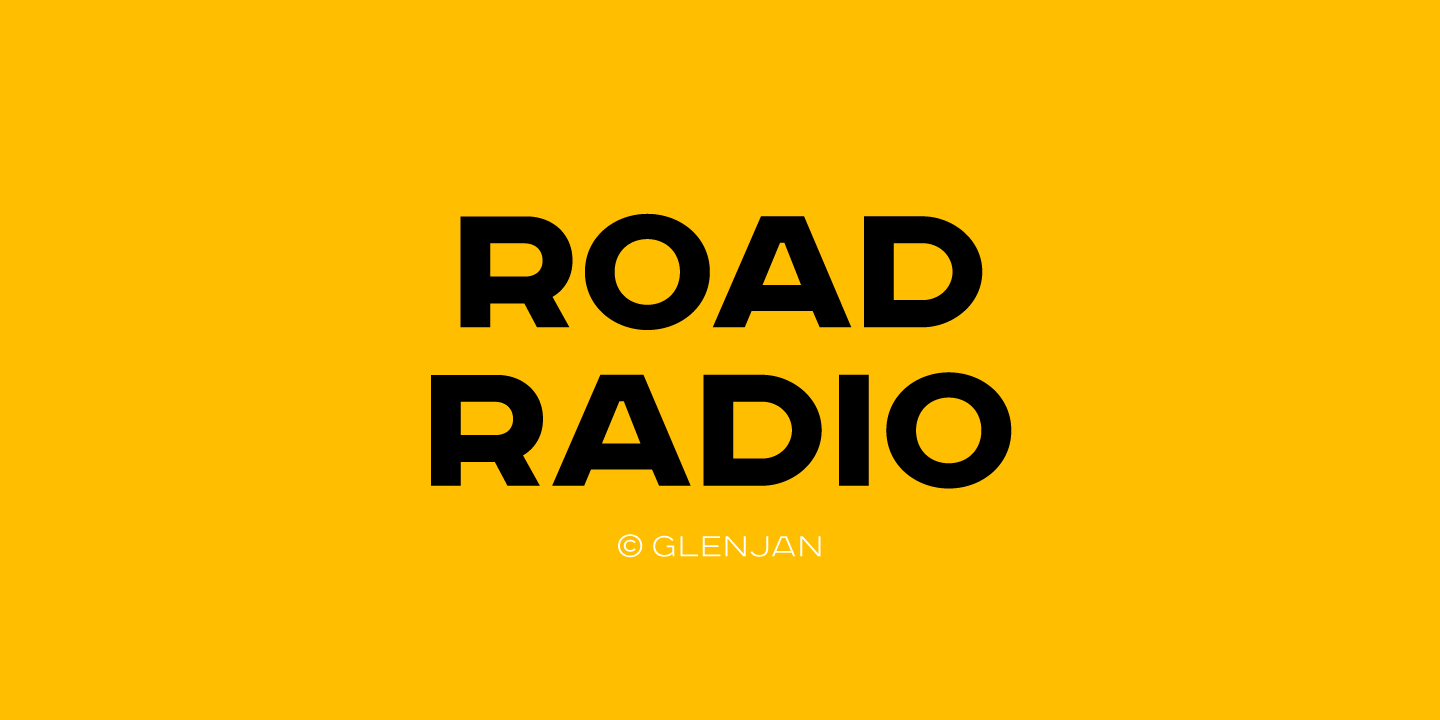 Example font Road Radio #1