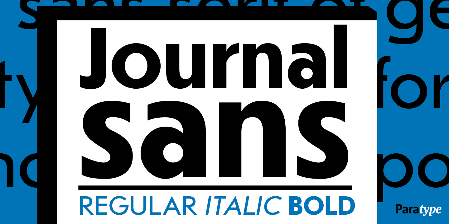 Journal Sans Font