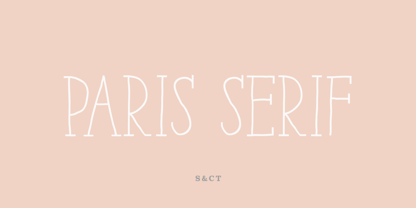 Example font Paris Serif #1