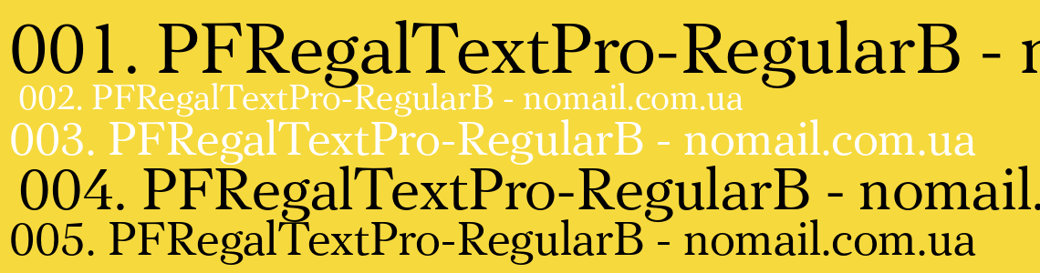 PF Regal Text Pro Font