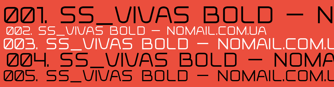 Example font Vivas #1