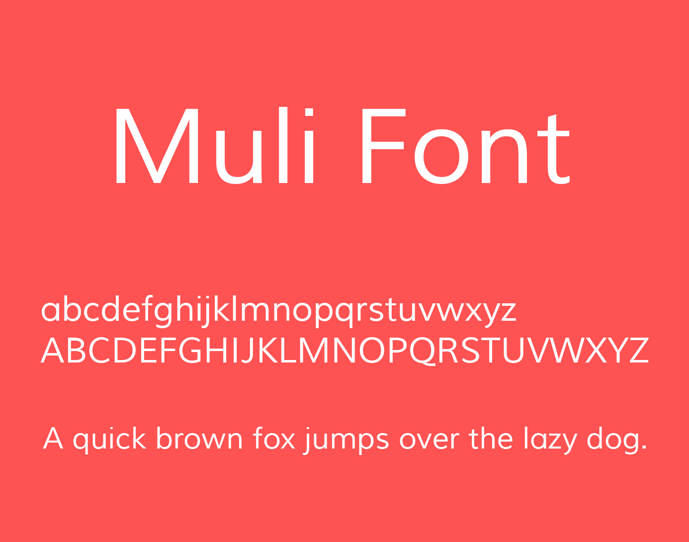 Example font Muli #1