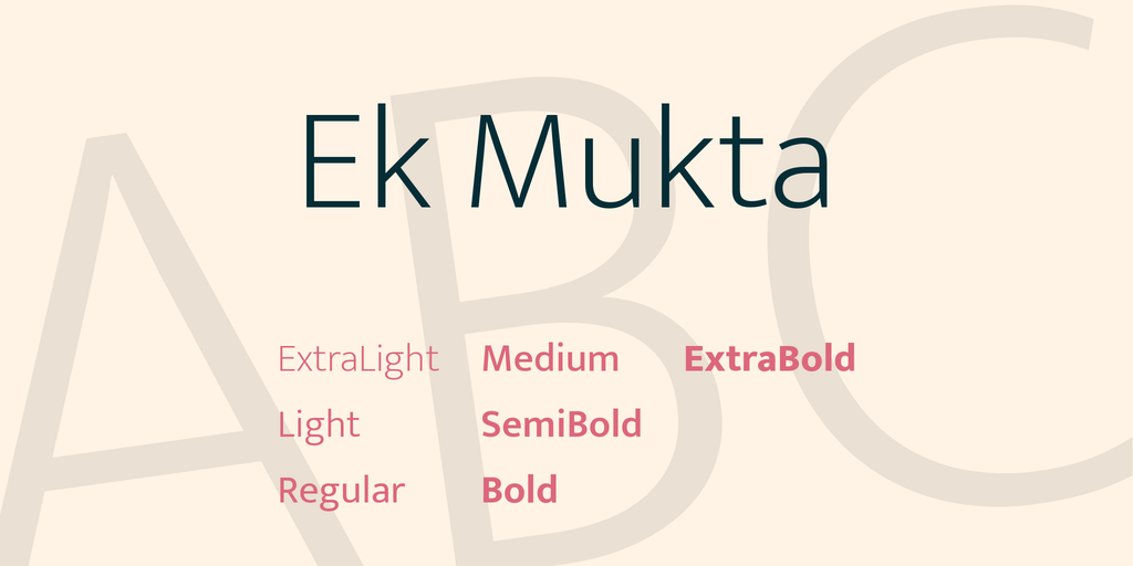 Example font Mukta #1