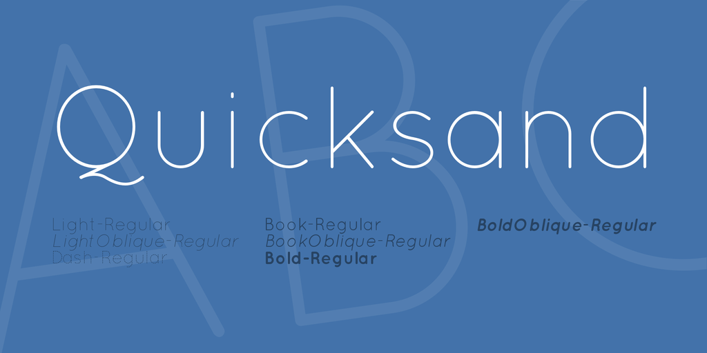 Example font Quicksand #1