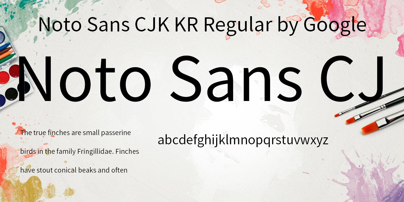 Noto Sans KR Font