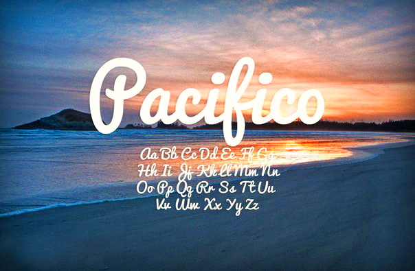 Example font Pacifico #1