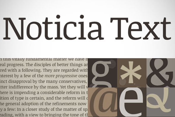 Example font Noticia Text #1