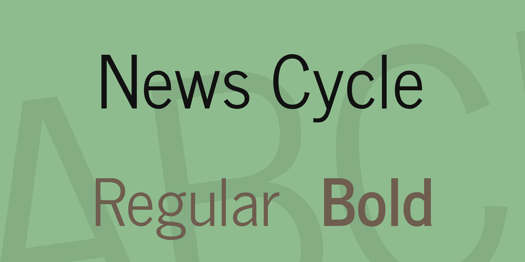 Example font News Cycle #1