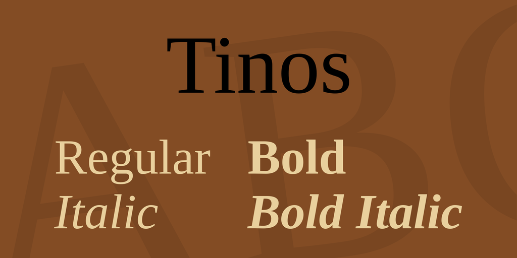 Example font Tinos #1