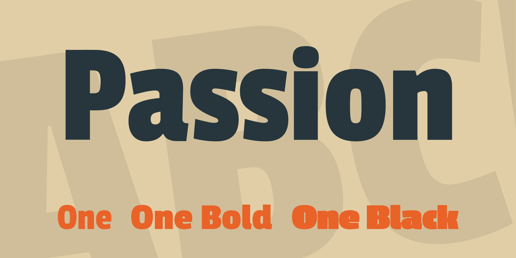 Example font Passion One #1