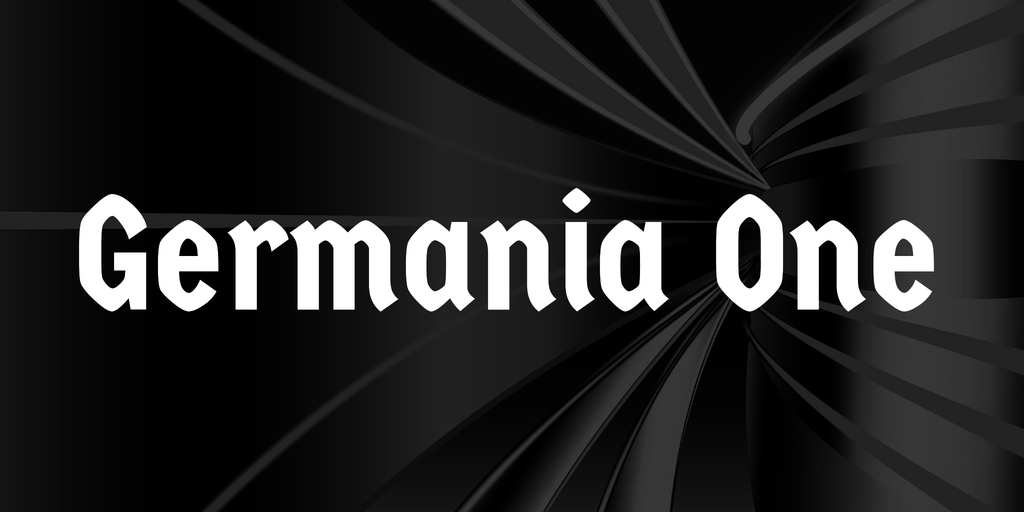 Example font Germania One #1