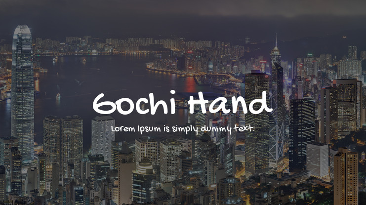 Example font Gochi Hand #1