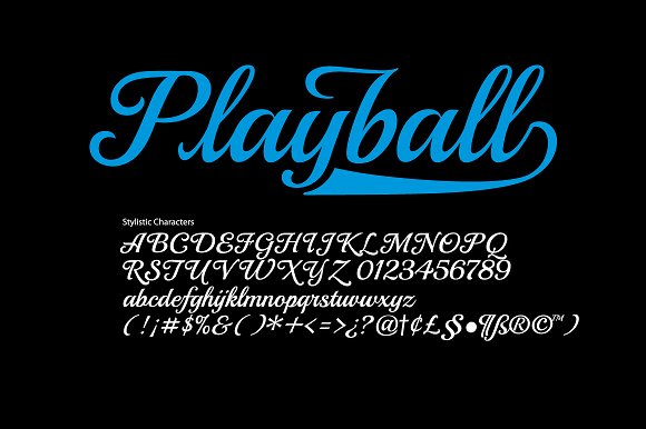 Example font Playball #1