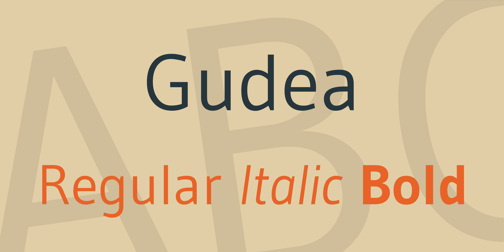 Example font Gudea #1