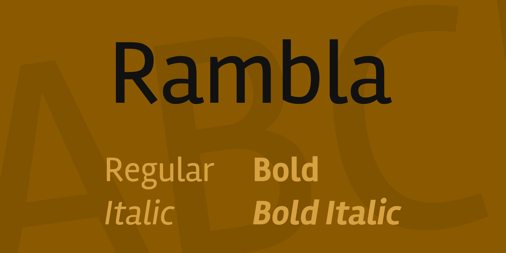 Rambla Font