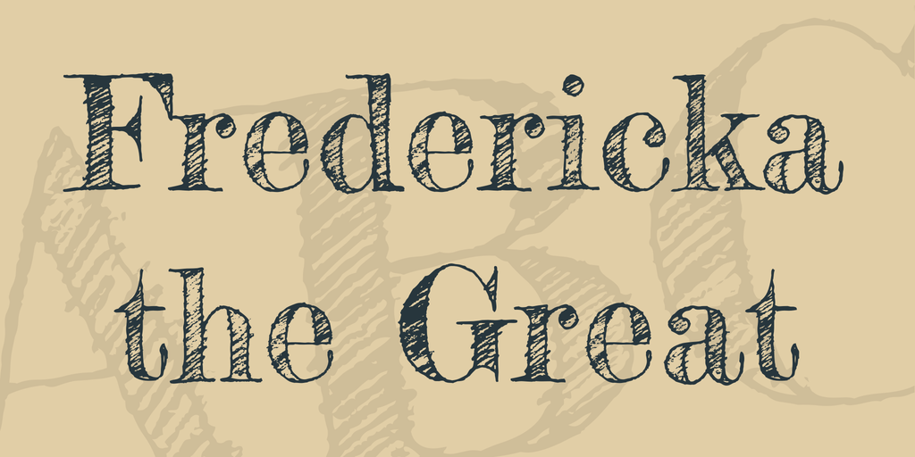 Example font Fredericka the Great #1