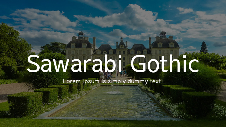 Example font Sawarabi Gothic #1