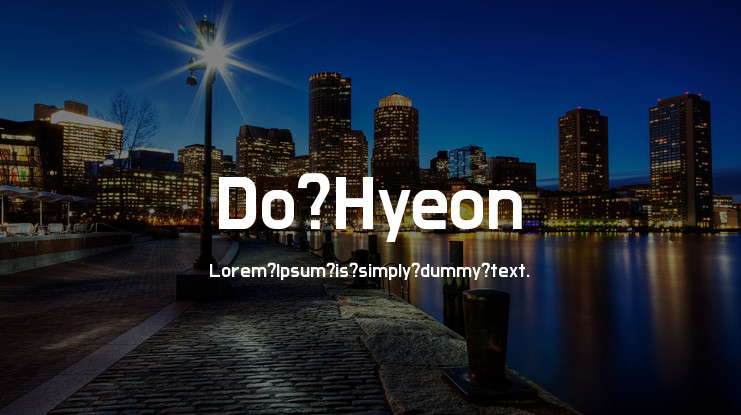 Example font Do Hyeon #1