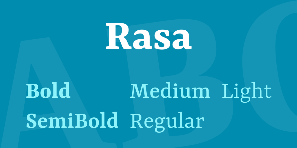 Example font Rasa #1
